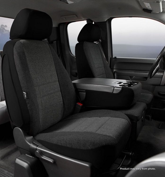 Gray Tweed, Fia OE32-61 GRAY Custom Fit Rear Seat Cover Split Seat 60//40
