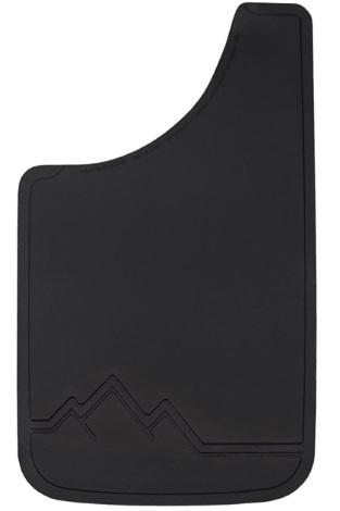 Plasticolor 000488R01 Easy Fit Mud Guards (Set Of 2) – 9x15, Black With Ford Blue Oval Logo